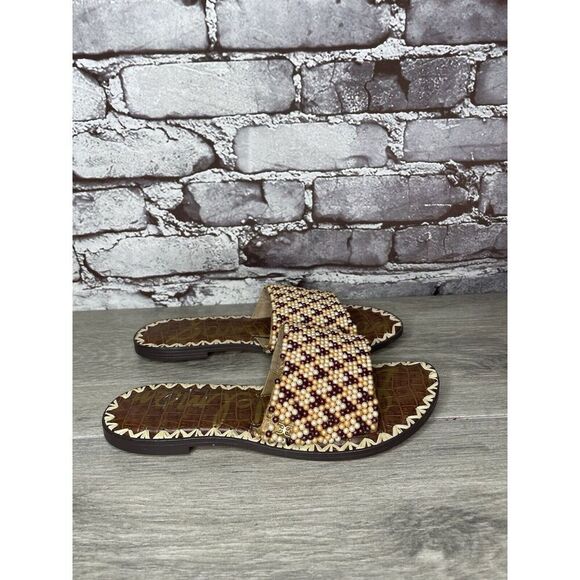 Sam Edelman Gunner 3 Peach Pearl Beaded Multi Sandals Women’s Sz 6.5M US/36.5EU - Picture 11 of 16